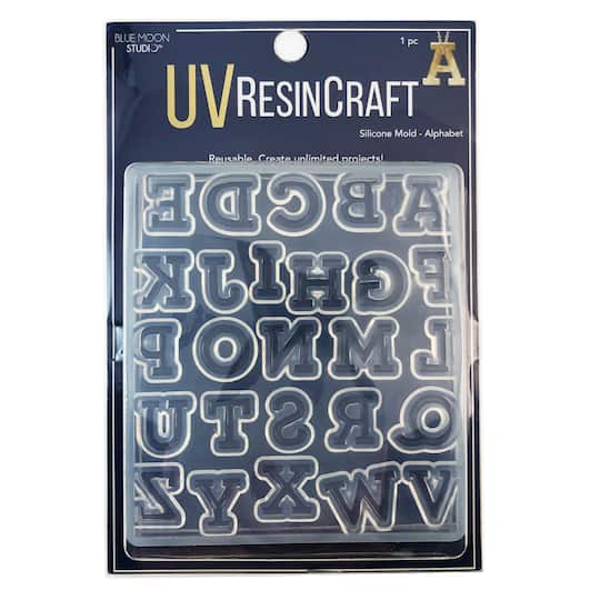 Blue Moon Studio™ UV Resin Craft Alphabet Flat Mold